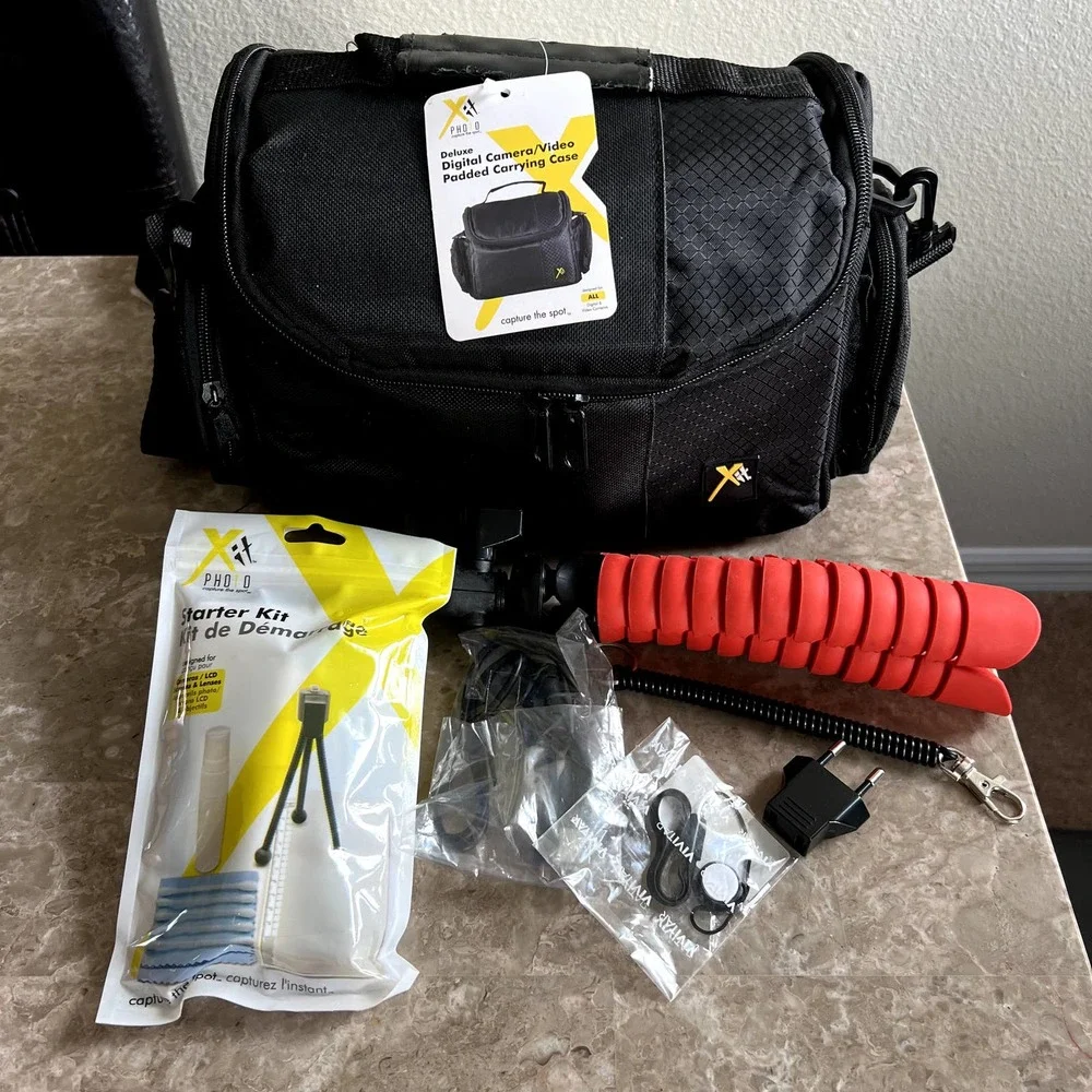 Large Camera carrying case with accessories